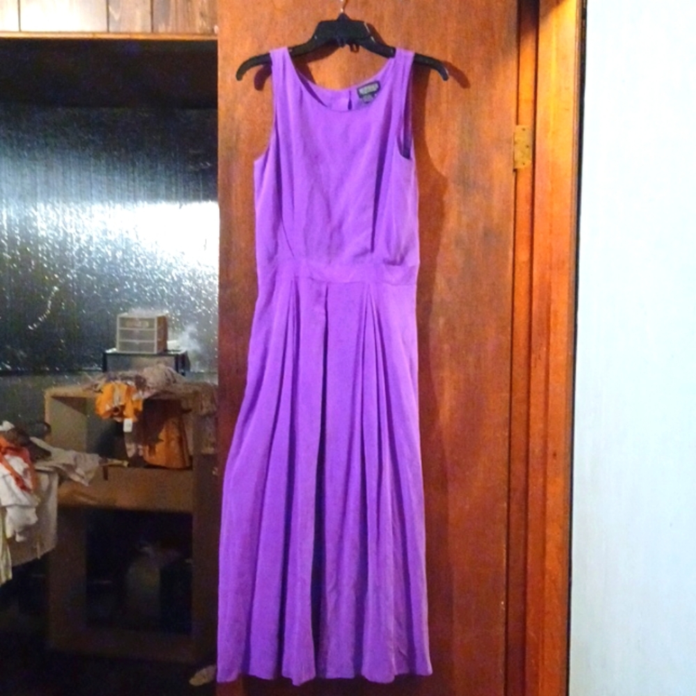 Silk dress, PURPLE!